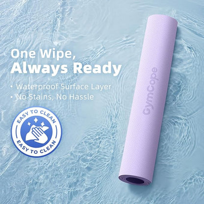 Extra Large Yoga Mat - 72"x35", 72"x48", 78"x57" - Wide TPE Exercise Mat for Home, Stretching, Couples &amp; Family Workouts - 6-12mm Thick, Non-Slip &amp; Waterproof - with Carry Bag and Straps