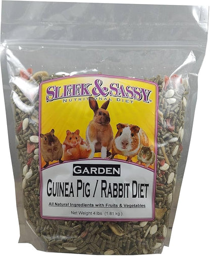 SLEEK &amp; SASSY Garden Guinea Pig &amp; Rabbit Food (4 lbs.)