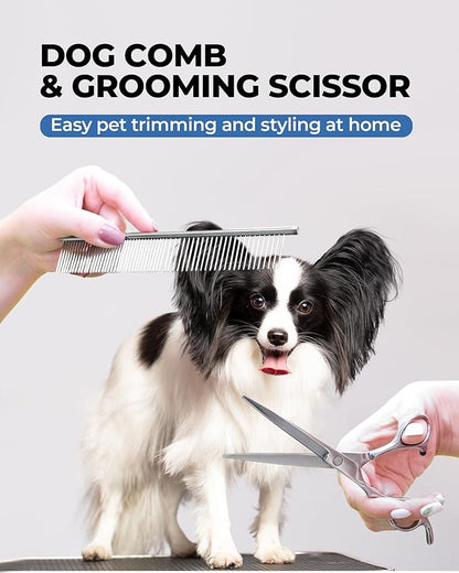 Dog Brush for Shedding Grooming,6 Pack Long-Pin Brush Set for Long Haired Dog Cat Goldendoodles Poodles Doodles Blue