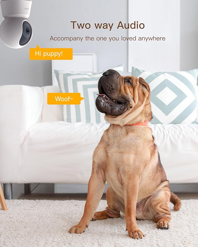 ARENTI 5G Security Camera Indoor, 4MP Pet Camera with Speaker for Dog/Cat, Baby Monitor with Phone App, Dual-Band WiFi, Auto Tracking, Super Night Vision, 2-Way Talk, Cloud &amp; SD Card Storage