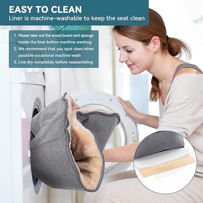 Petsfit Small Dog Car Seat, Pet Travel Car Booster Seat with Safety Belt, Washable Double-Sided Cushion and Storage Pocket for Small Pet (Small, Light Grey)