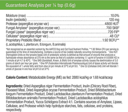 Only Natural Pet Complete Gut Health Complex - Probiotics &amp; Digestive Enzyme Supplement for Dogs &amp; Cats - Promotes Healthy Digestion, Immune System, Nutrient Absorption -3.5oz Powder (Pack of 2)