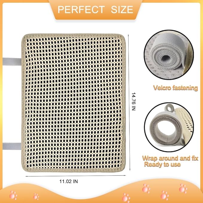 Cat Nail File Scratcher, Cat Scratch Pad Wrapped Around a Cat Scratching Post, Nail File for Cats with 80 Aluminum Oxide Grit, Cat Nail File Can Help to Trim Your Cat&