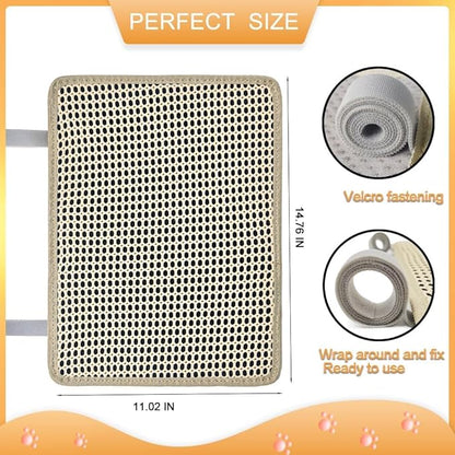 Cat Nail File Scratcher, Cat Scratch Pad Wrapped Around a Cat Scratching Post, Nail File for Cats with 80 Aluminum Oxide Grit, Cat Nail File Can Help to Trim Your Cat&