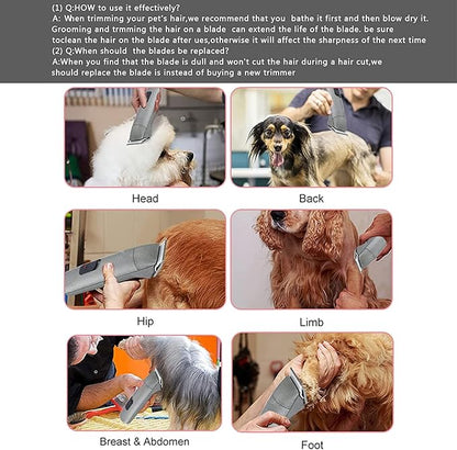 3PCS 30 Blades Dog Grooming Clipper Blades Compatible with Andis Pet Clipper/Oster A5/Wahl KM Series Dog Clipper,Ceramic Blade &amp; Stainless Steel Blade