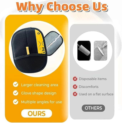 Pet Hair Removal Glove for Cats &amp; Dogs,Pet Hair Remover Electrostatic Gloves,Efficient Pet Grooming Gloves,Reusable Cat &amp; Dog Hair Remover for Couch, Furniture, Carpet, Curtain(3PC)
