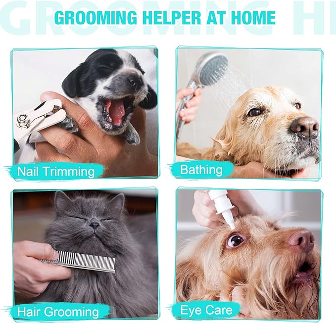 Dog&amp;Cat Grooming Hammock - Pet Harness for Grooming Nail Trimming (XS 15lb), Dog Sling for Nail Clipping, Dog Hanging Holder for Cutting Nail with Nail Clippers