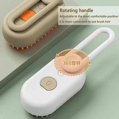 Pet Steam Groomer Brush, 2025 New 3 in 1 Steam Cat Steam Brush for Shedding &amp; Grooming, Multifunctional Hair Removal Comb for Cats Dogs