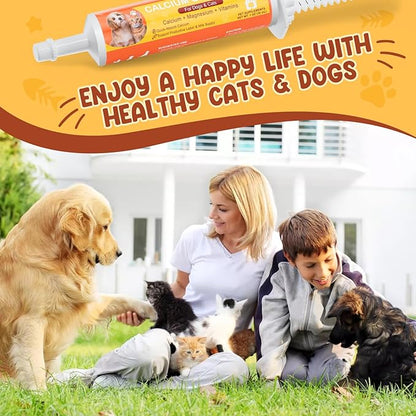 Oral Calcium for Dogs &amp; Cats, Puppy Whelping Supplies-Supporting Milk Production &amp; Efficient Labor, Daily Dog Calcium Supplement for Rapid Absorption &amp; Recovery, 1 Oz