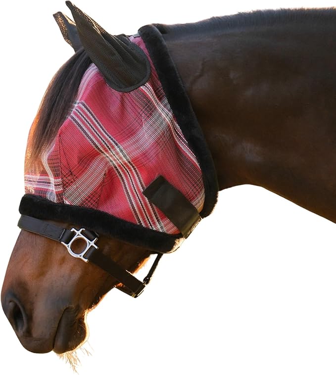 Kensington Signature Fly Mask w/Plush Fleece &amp; Ears w/Forelock Hole Size