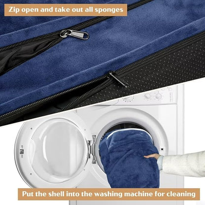 Comfort Expression Large Dog Beds, Waterproof Dog Beds Orthopedic Foam, Dogs Sofa Comfy Pet Beds with Washable Removable Cover &amp; Non-Slip Bottom(Large,Navy Blue)