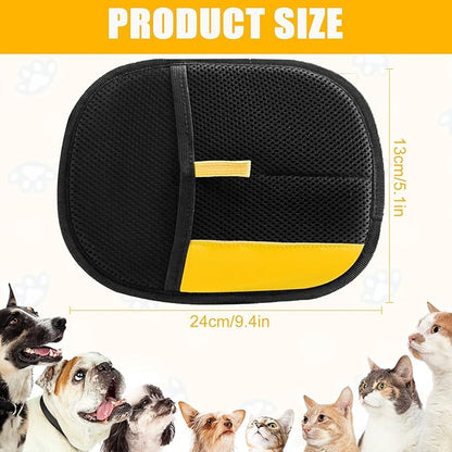 2025 Pet Hair Removal Glove for Cats &amp; Dogs,3pcs Electrostatic Pet Hair Remover,Efficient Grooming Gloves for Pet Hair,Reusable Cat &amp; Dog Hair Remover for Furniture,Couch,Curtain,Carpet