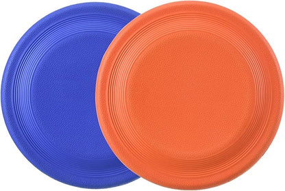 Dog Flying Disc (2 Pack) - Durable Rubber Flying Disc Dog Toy - 9.25" Indestructible Rubber Dog Flying Disc - Puncture Resistant &amp; Bite Resistant Extremely - for Medium Large Dogs