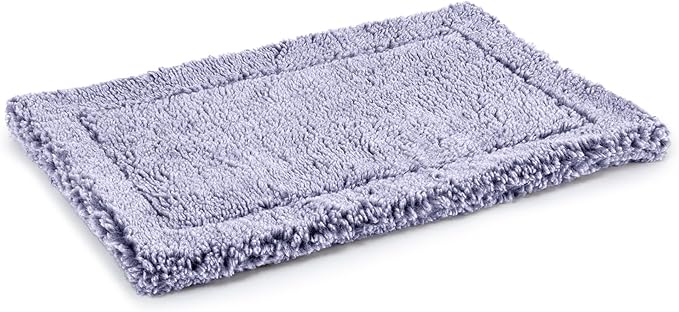 Stoutwool Indestructible Dog Bed - Fluffy Chew Proof Dog Crate Pad - Tough Kennel Pad for Aggressive Chewers - Washable, Ideal for Jumbo Breeds &amp; Fits 54-Inch Crate - 53"x35", Jacaranda