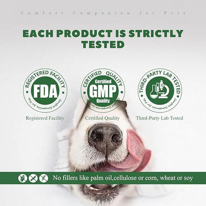 Dog Dental Care Powder - Plaque &amp; Tartar Control with Natural Enzymes, Teeth Cleaning Powder for Dogs with Probiotic, Bad Breath Treatment for Small Medium Large Dogs