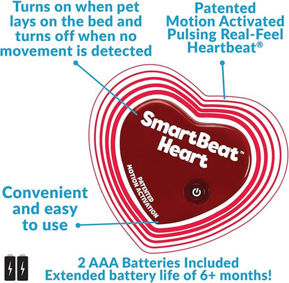 Special Edition Snuggle Puppy Toys - Heartbeat Puppy for Dogs - Pet Anxiety Relief and Calming Aid - Comfort Dog Toys for Behavioral Training in Black &amp; White