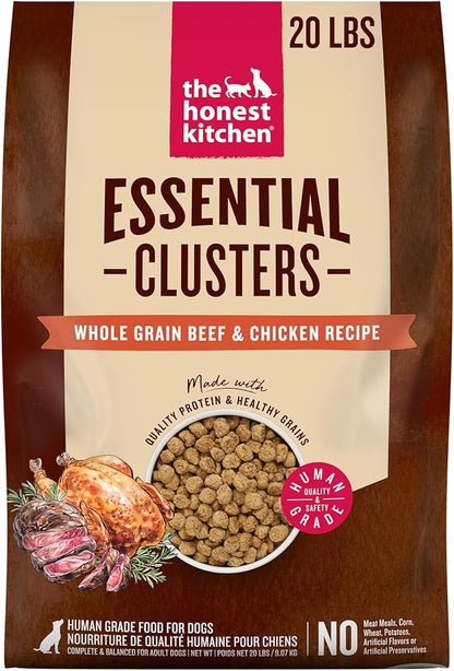The Honest Kitchen Essential Clusters Dog Whole Grain Beef &amp; Chicken 20 lb Bag