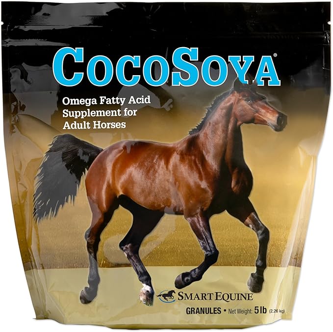 Uckele CocoSoya Granular Horse Supplement - Omega Fatty Acid Supplement for Horses - Equine Vitamin &amp; Mineral Supplement - 5lb