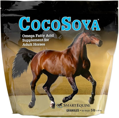 Uckele CocoSoya Granular Horse Supplement - Omega Fatty Acid Supplement for Horses - Equine Vitamin &amp; Mineral Supplement - 5lb