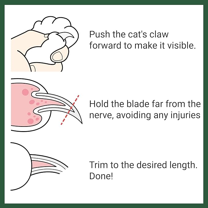 Cat Nail Clipper - Extra Sharp &amp; Thin Blades for Indoor Cats, Small Dogs and Any Small Pets - Expertly Crafted in Korea
