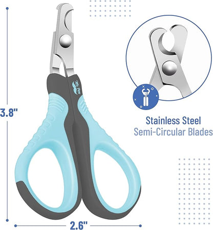 Mr. Pen Cat Nail Trimmer - Sky Blue &amp; Dark Gray, Suitable for Cats &amp; Kittens, Small Dogs