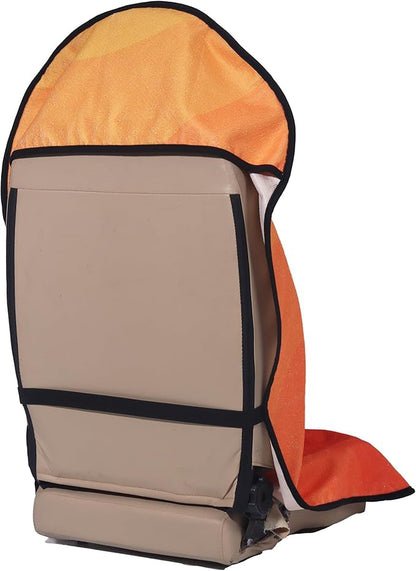 Car Seat Cover Protector Front Seats,for Gym Workout,Running,Swimming,Beach and Hiking,Waterproof Sweat Towel Bucket Seat Covers for Cars SUV Trucks (Orange, 2Pcs)