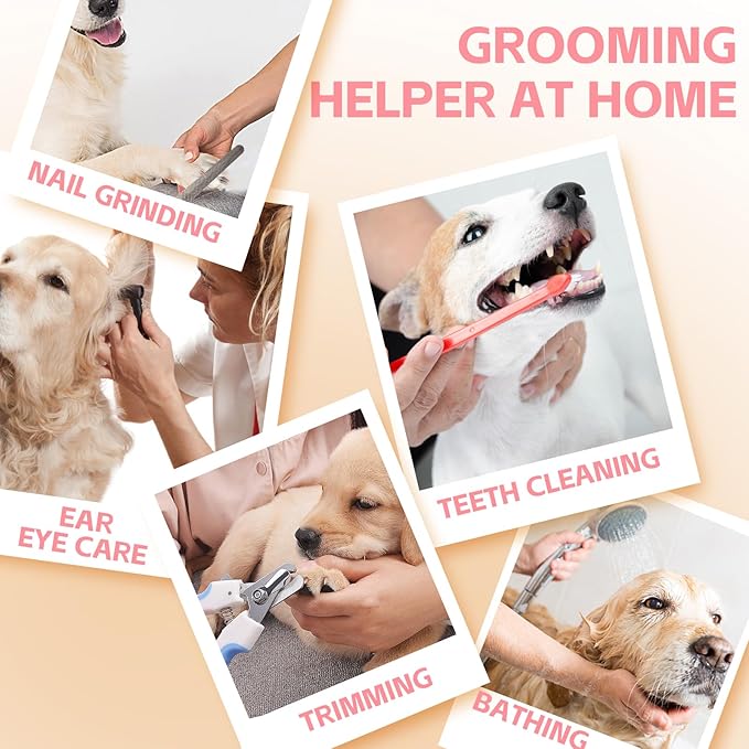 Dog Grooming Hammock for Small Dogs &amp; Cats, Dog Grooming Harness for Nail Trimming, Pet Grooming Sling Helper with Nail Clippers/Nail Trimmers