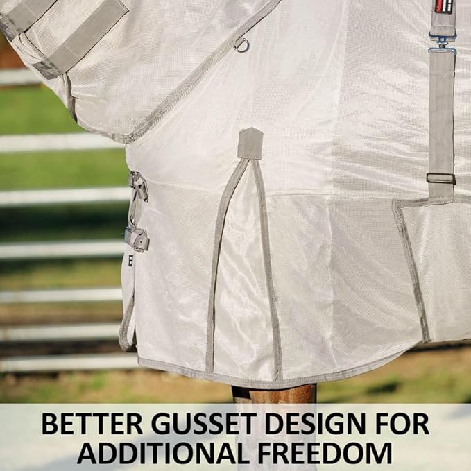 Schneiders Soft Interlock Mesh II Horse Fly Sheets | Superior UV &amp; Insect Protection | Versatile Euro Fit Option | Reflective Safety Design