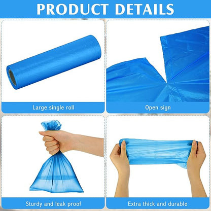 Harloon 6000 Counts Dog Poop Waste Bags 30 Rolls Extra Thick Strong Leak PET Proof Bags Disposable Bulk Universal Doggy Roll Waste Box for Puppy Outdoor Walking Travel(Bule,12 x 8 Inches)
