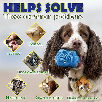 Dog Squeaky Chew Toys - Indestructible &amp; Tough for Aggressive Chewers, Durable Toy for All Breeds, Chew Toys to Keep Them Busy