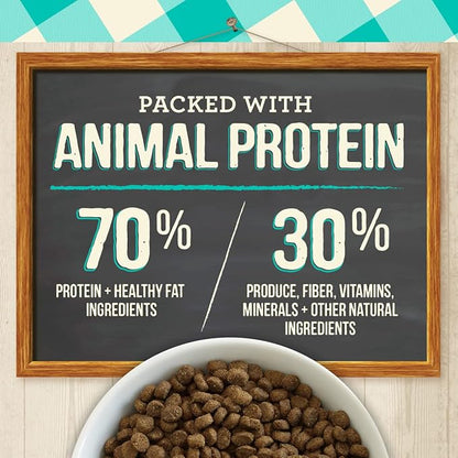 Merrick Purrfect Bistro Grain Free Natural Dry Cat Food For Adult Cats, Real Salmon And Sweet Potato Recipe - 7 lb. Bag