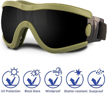 Small Dog Sunglasses with Adjustable Strap UV Protection, Winproof Puppy Sunglasses, Suitable for Dogs Eyes Protection，Soft Dog Goggles