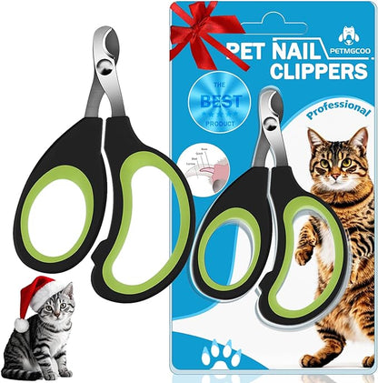 Cats &amp; Dogs Pets Nail Clippers &amp; Trimmers Rabbit Nail Clippers cat Nail Clippers for Indoor Cats cat Claw Clippers with Safety Guard Professional Grooming Tool for Cat Kitten(Green)