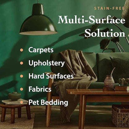 The Ecology Works- Plant-Based Dog &amp; Cat Allergy Spray, Dander Remover &amp; Dust Mite Waste Reducer for Relief from Allergies - Cleans Home, Bedding &amp; Furniture Naturally, Fragrance-Free