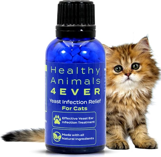 HA4E - Cat Yeast Protection - Homeopathic Support for Yeast Infections - All-Natural Preventive Care for Skin &amp; Ear Health - 300 Tablets