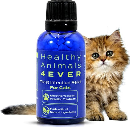HA4E - Cat Yeast Protection - Homeopathic Support for Yeast Infections - All-Natural Preventive Care for Skin &amp; Ear Health - 300 Tablets