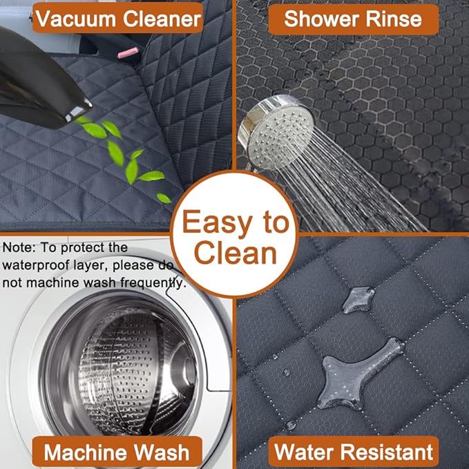 Paw Jamboree 2PCS Dog Car Front Seat Covers Scratch-Proof Pet Car Seat Cover Non-Slip Car Seat Protector for Dogs Bucket Seat Cover for Trucks, Cars &amp; SUVs