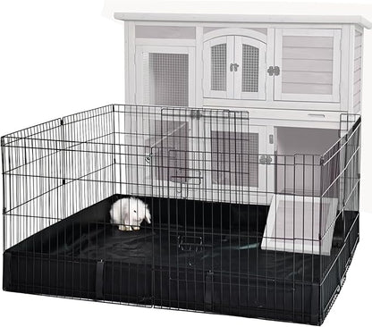GUTINNEEN Rabbit Pet Playpen Bunny Run Extension Indoor Small Animal Pen (Playpen Only)