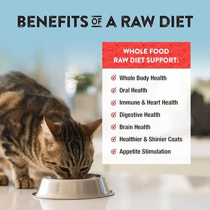 Northwest Naturals Freeze-Dried Rabbit Cat &amp; Kitten Food – Bite-Sized Nibbles – Healthy, Limited, Human-Grade Ingredients, All-Natural, High-Protein Raw Diet – Complete &amp; Balanced – 11 oz (Pack of 3)