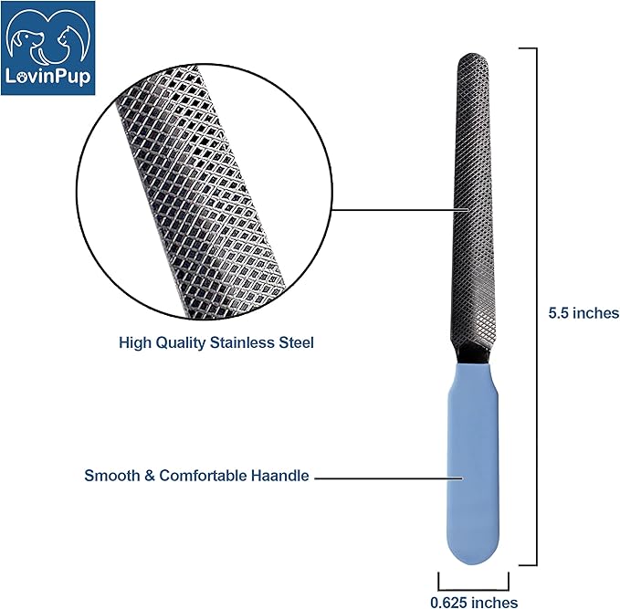 Dog Nail Filer, Professional Nail Grooming Tool, Dog and Cat Nail Files, for Smoothing Rough Edges of Pet’s Nails, Best Nail Filer for Small/Large Dogs &amp; Cats (3 Dog Nail Filers Set)