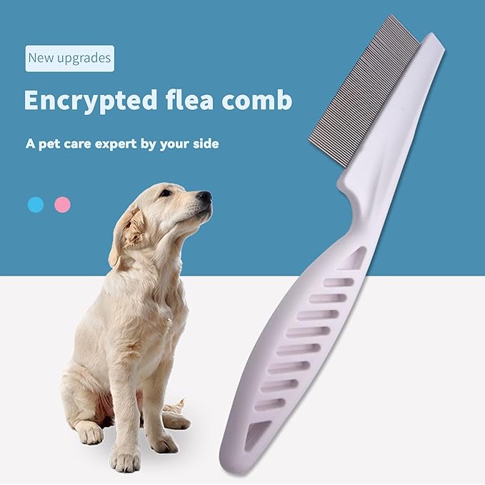 Pet Grooming Comb for Cats &amp; Dogs Removing Tangles and Knots Removes Tangles Knots Stainless Steel Pins Tear Stain Removal