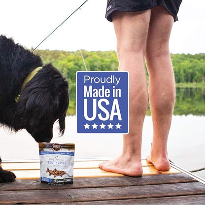 Smart Cookie All Natural Soft Dog Treats - Trout &amp; Apple - Healthy Dog Treats for Allergies, Sensitive Stomachs - Chewy, Grain Free, Human-Grade, Made in The USA - 5oz Bag