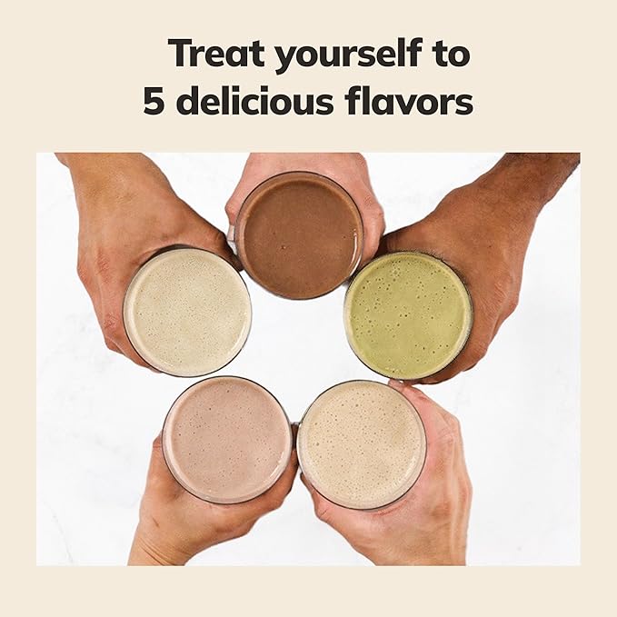 Ka’Chava All-In-One Nutrition Shake Blend, 5 Flavor Sample Pack, 5 Servings, 85+ Superfoods &amp; Nutrients, Meal Replacement, Greens Plant-Based Superfood Powder Protein Drink, Digestive Enzymes &amp; Probiotics, Vegan Dairy Gluten Free