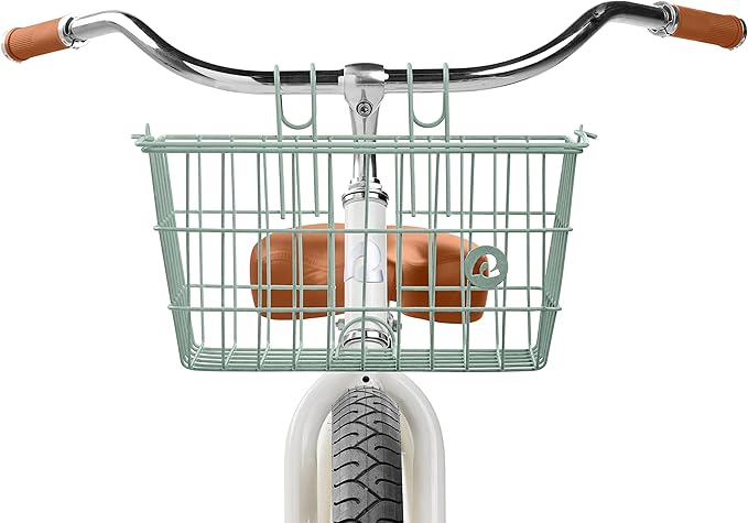 Retrospec Apollo-Lite Lift-Off Bike Basket - Detachable Steel Handlebar Basket with Carrying Handle for Commuting, Shopping &amp; Beach Trips - 14.5in x 9.5in Weather-Resistant Biking Gear
