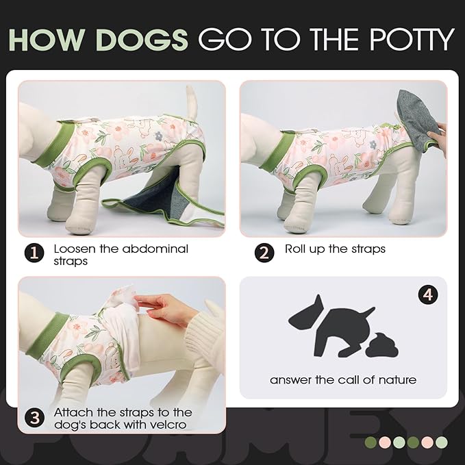 FUAMEY Dog Recovery Suit Male,Dogs Surgery Neuter Suits Puppy Spay Shirts for Female Protect Dog&