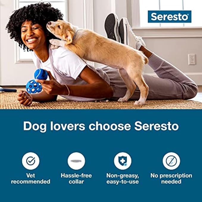 Seresto Small Dog Vet-Recommended Flea &amp; Tick Treatment &amp; Prevention Collar for Dogs Under 18 lbs. | 8 Months Protection
