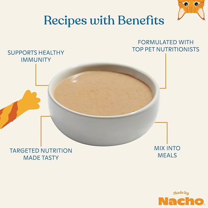 Made by Nacho Bone &amp; Joint Support Cage-Free Chicken Puree Meal Topper with Bone Broth (36 Count)