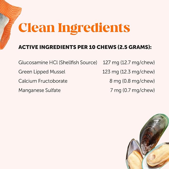 Cat Hip &amp; Joint Health Crunchy &amp; Creamy Chews - Cat Joint Support Supplement with Glucosamine, Health Supplies &amp; Hip Support for Indoor &amp; Outdoor Cats (Chicken 30-Day Supply)