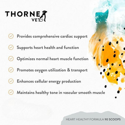 ThorneVET Heart Health Formula – Cardiovascular Support for Dogs &amp; Cats, 90 Scoops
