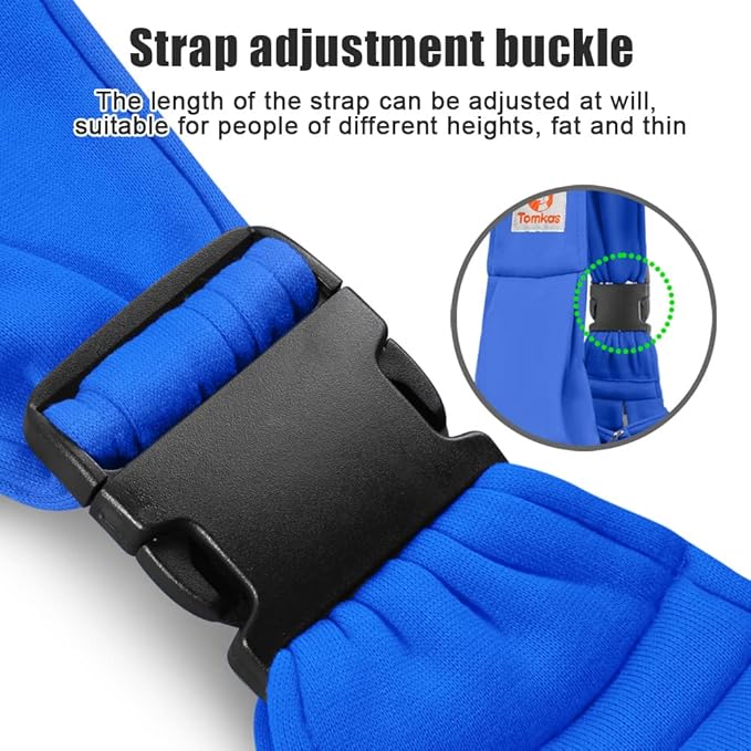 Tomkas Dog Sling Carrier for Small Dogs - Royal Blue, Adjustable Strap &amp; Zipper Pocket, Up to 10 lbs. Perfect Puppy Carrier for Small Dogs